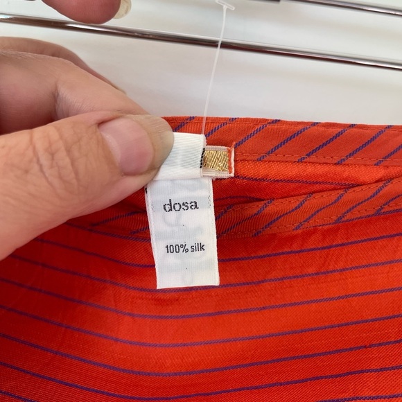 dosa by Christina Kim at La Garçonne Silk Striped Skirt - Picture 7 of 14
